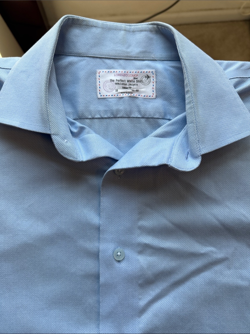 Lorenzo Uomo Sky Blue Men's Dress Shirt